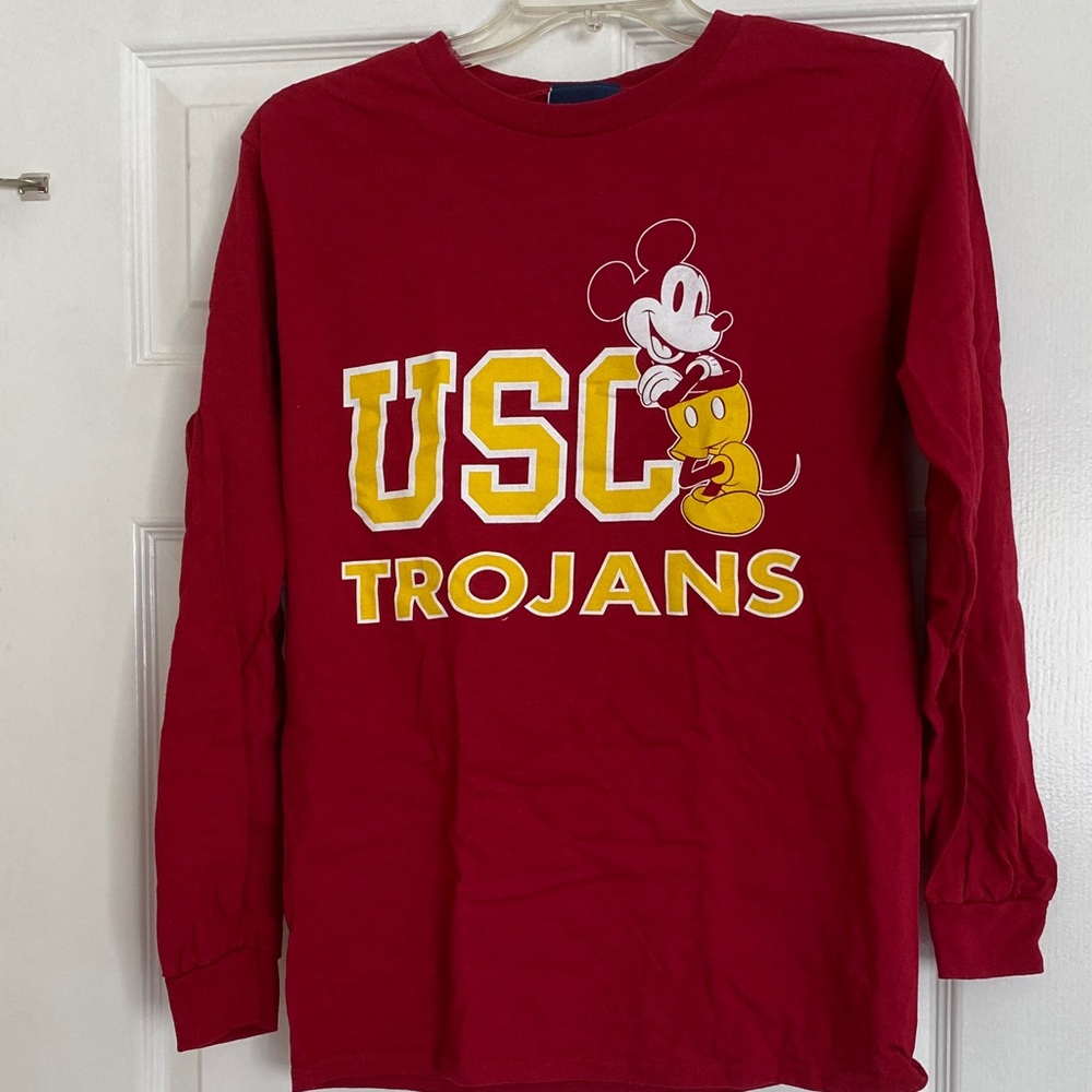 Disney USC Trojans Long Sleeve Tee in Red and Yellow